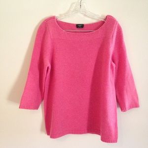Talbots Pink Cashmere Audrey Sweater